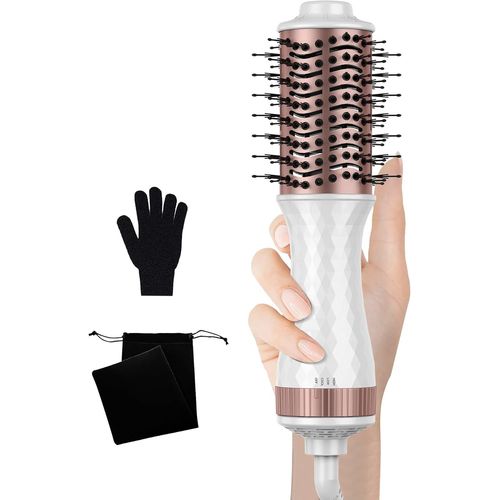 Brosse Souflante Mini,Föhnbürste Mini Brushing Brosse Soufflante,Brosse Soufflante,Travel 4-In-1 Brosse Cheveux Soufflante Und Styler Volumizer,Brosse Chauffante,Brosse Séchante