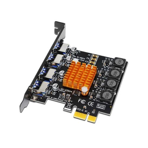 Carte PCI USB 3.0 à 4 ports Adaptateur de carte d'extension PCIE PCIE PCIE USB 3.0 HUB Controller Extender Ca
