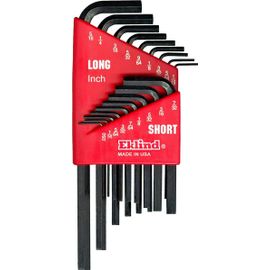 Rek10018 10018 Lot De 18 Clés Hexagonales Pour Clé Allen Taille Sae .050-5/16 Courtes Et Longues