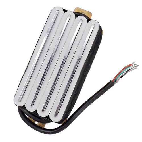 Hot Rail 2-Dual Blade Guitare Electrique Humbucker Micros 4 Fils Micro Guitare Accessoires,Whi
