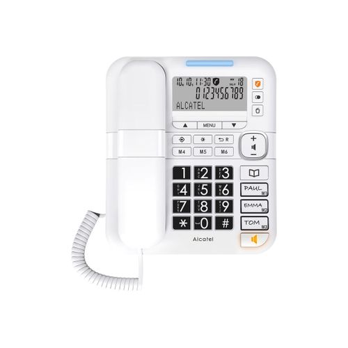 Alcatel Comfort TMAX 70 - Téléphone filaire - blanc