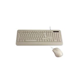 MCL - Ensemble clavier et souris - bioplastique - AZERTY - Français - beige terrazzo