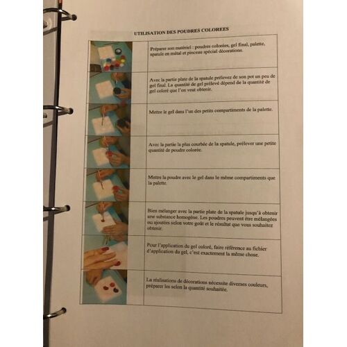 Classeur Cours Professionnel - La Pose De Faux Ongles (Toutes Techniques) 