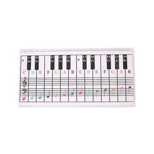 61touches 88 Touches Piano Clavier Référence Tableau Cinq Lignes Piano Référence Graphique Électronique Piano Doigtés Cartes D'entraînement