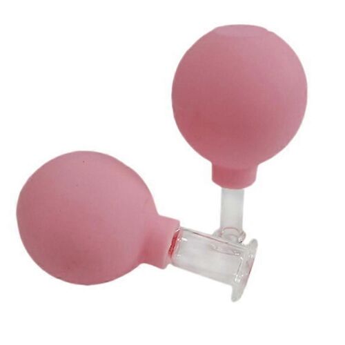 2 Pcs Ventouses Sous Vide Tasses Ensemble Tête En Caoutchouc Verre Anti Cellulite Massage Chinois Visage Ventouses Ensemble Faci