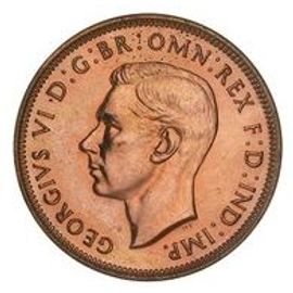 Pièce 1/2 Penny Australie - 1942
