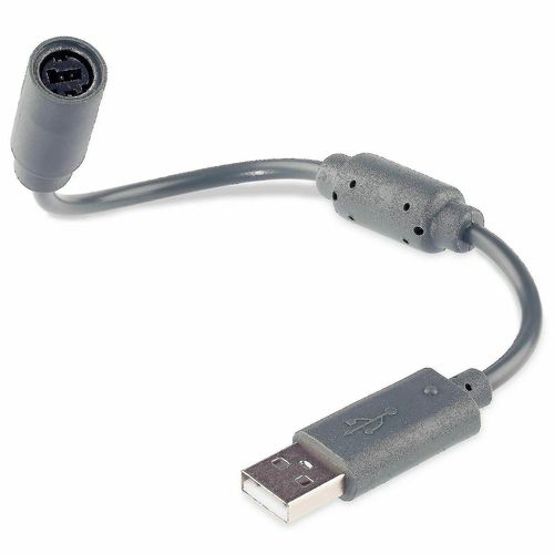 Adaptateur De Câble Usb Pour Manette Filaire Microsoft Xbox 360, Gris