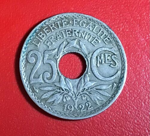 25 Centimes - Lindauer - 1922 - France