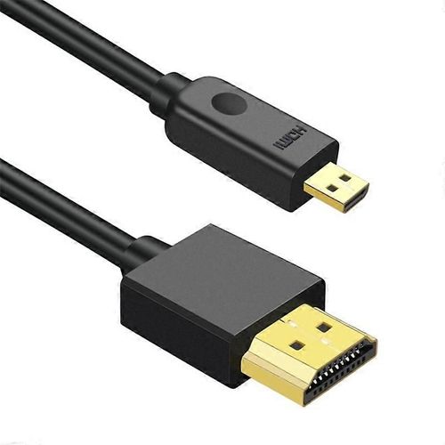 Câble Micro HDMI mâle vers HDMI mâle 0,5 m Cordon de transmission vidéo HD 4K