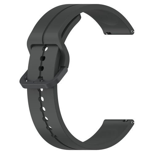 Bracelet Silicone Gris Foncé Samsung Galaxy Watch 3 45 Mm/Gear S3 Classic/Frontier, Huawei Watch Gt3 Se/3/3 Pro, Honor Magicwatch 2, Garmin Forerunner 255, Fossil Gen 5 Carlyle /J