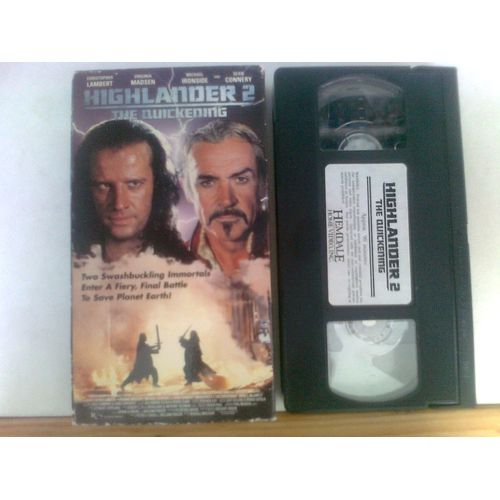 Cassette Vidéo Vhs - Highlander 2 : The Quickening - Version Originale - Christopher Lambert