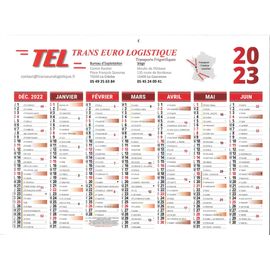 Calendrier Trans Euro Logistique 2023