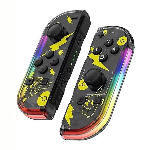 Paire de Manettes Joy-Con Switch sans Fil Contrôleur pour Switch/OLED/Lite avec Double Vibration/6-Axis Gyro/Screenshot