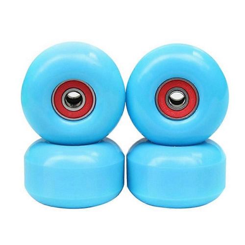 4pcs Roues De Skateboard 52mmx32mm 95a Haute Densité 8pcs Roulements Pu Skate Wheel Fish Board Roue Pour Skateboard, Bleu