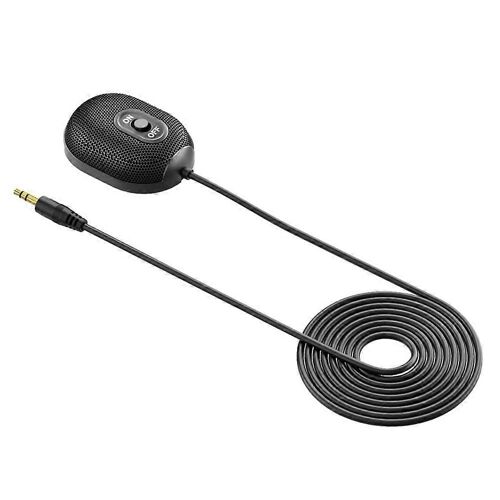 Microphone d'ordinateur USB avec microphone à condensateur à bouton de sourdine pour ordinateur de bureau, PC, ordinateur portable,