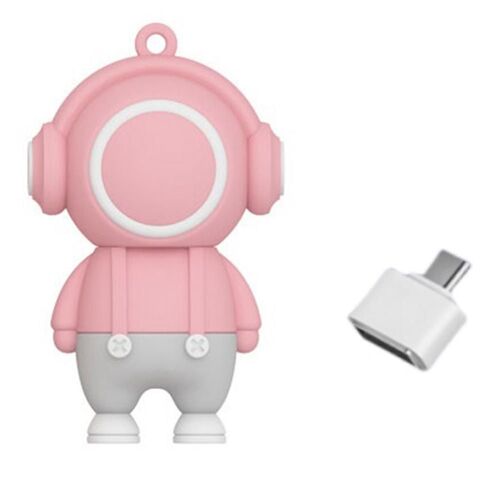 Clé USB 32GB Memory Stick en forme de musicien USB2.0 Téléphone portable U Disk -Gift Tide Play U Disk Rose