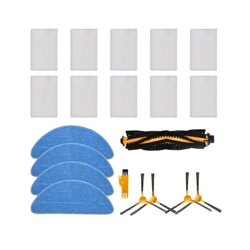 Filtre en tissu de vadrouille à brosse latérale principale compatible pour aspirateur C30B XR500 E30 800T 820S -5555