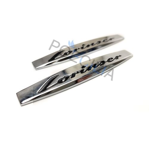 2x Emblèmes Lorinser Ailes Portes Coffre Fender Mercedes Benz 100 X 11 Mm