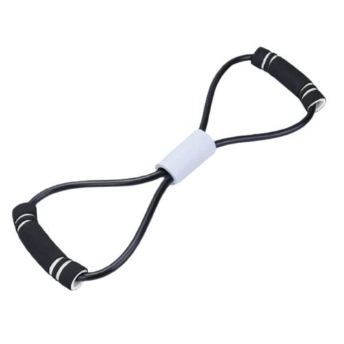 5/1 Pièces Bandes De Résistance De Sport De Yoga Entraînement Pilates Exercice De Fitness Gymnastique À Domicile Bande Élastique En Caoutchouc Naturel Latex Accessoires De Yoga--Black Rope
