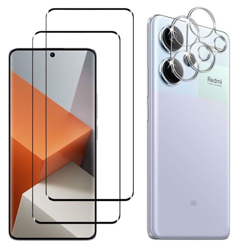 Verre Trempé pour Xiaomi Redmi Note 13 PRO PLUS 5G / Redmi Note 13 PRO+ 5G et Protection Caméra [Pack 2] Film Vitre Protection Phonillico®