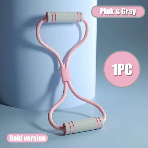 Bandes De Résistance De Sport De Yoga,Entraînement Pilates,Exercice De Fitness,Gymnastique À Domicile,Bande Élastique,Accessoires Extensibles Amincissants-Greypink-