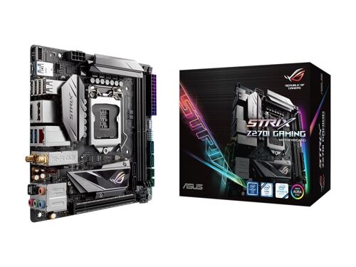 ASUS ROG STRIX Z270I GAMING - Carte-mère - mini ITX - LGA1151 Socket - Z270 Chipset - USB 3.0, USB 3.1, USB-C - Bluetooth, Gigabit LAN, Wi-Fi - carte graphique embarquée (unité centrale requise)...