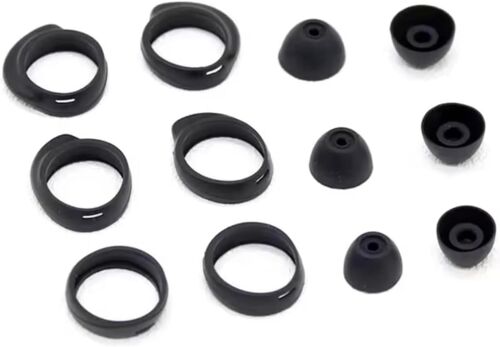 KAL-Embouts + 6 Crochets D'Oreille | Remplacement Silicone Embouts D'Oreilles Compatibles Avec Samsung Galaxy Buds+ Sm-R170 Écouteurs Sm-R175 | S/M/L 3 Tailles Différentes