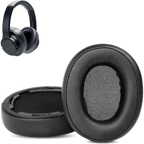 KAL-Coussinets Compatibles Avec Audio-Technica Ath-Sr50Bt Sr50 Casque Sans Fil Over-Ear Coussinets De Remplacement (Cuir Protéiné/Mousse À Mémoire)