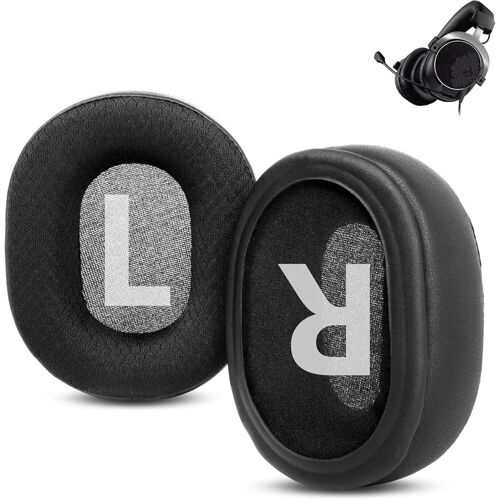 KAL-Coussinets D'Oreille Compatible Avec Creative Sound Blasterx H7 H5 Headphones Headsets Coussinets D'Oreille De Rechange En Tissu Durable Et Respirant Avec Mousse Haute Densité