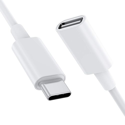 TIANYI-Câble d'extension USB C pour chargeur Magsafe de type C mâle vers femelle 9V 3A Pour chargement sans fil - Transfert de données - Compatible avec MacBok M1 iPhone 13/12 1m/3.3FT- Blanc