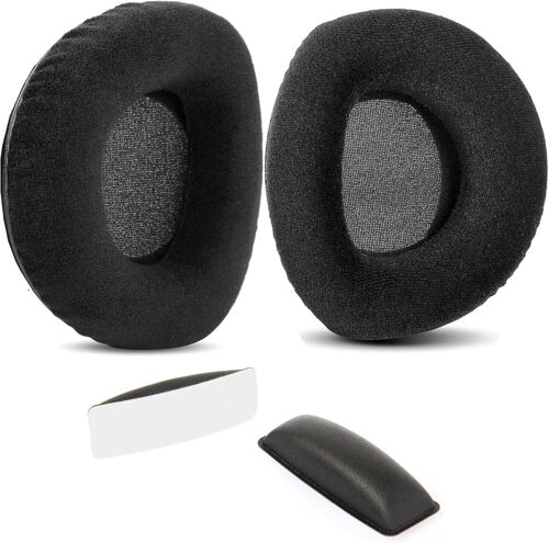 KAL-Coussinets Et Bandeau De Remplacement Doux Compatibles Avec Les Écouteurs Sennheiser Rs160, Rs170, Rs180, Hdr160, Hdr170, Hdr180, Avec Tissu Confortable Et Mousse À Mémoire De Forme
