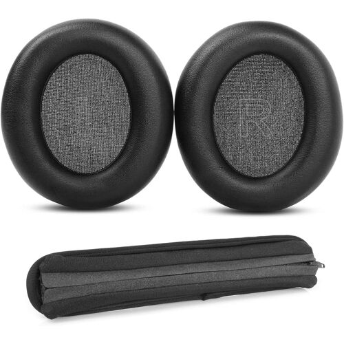 KAL-Remplacement Des Coussinets Et De L'Arceau Compatible Avec Anker Space Q45 Adaptive Active Headphone Coussinets D'Oreille En Cuir Protéiné Plus Doux/Mousse À Mémoire De Forme
