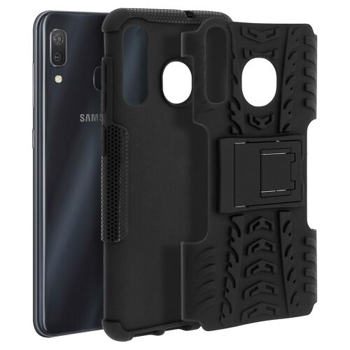 Coque Galaxy A50/A30/A30s Protection Hybride Antichoc Rigide Support Vidéo Noir