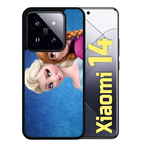 Coque Pour Redmi 14 - Frozen Reine Des Neiges Anna Vs Elsa - Silicone - Noir