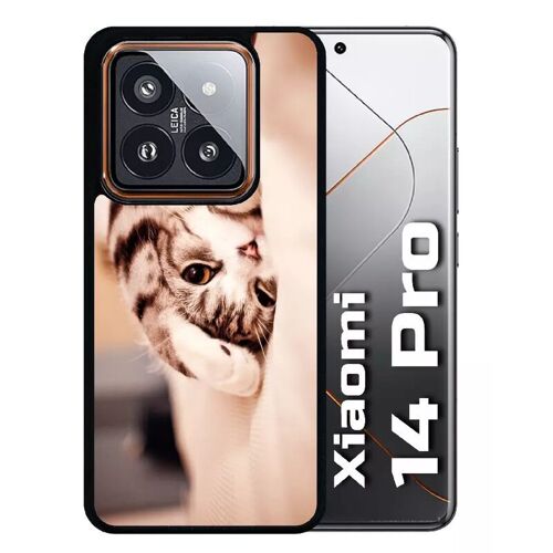 Coque Pour Redmi 14 Pro - Chaton Fatigue - Silicone - Noir