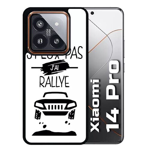 Coque Pour Redmi 14 Pro - J Peux Pas J Ai Rallye 1 - Silicone - Noir
