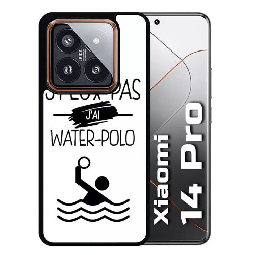 Coque Pour Redmi 14 Pro - J Peux Pas J Ai Water Polo 1 - Silicone - Noir