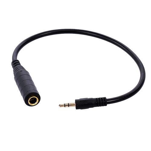 Câble adaptateur audio 3,5 mm à 6,5 mm Câble convertisseur mâle à 6,35 mm femelle 3,5 mm