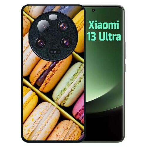 Coque Pour Redmi 13 Ultra - Boite De Delicieux Macarons - Silicone - Noir