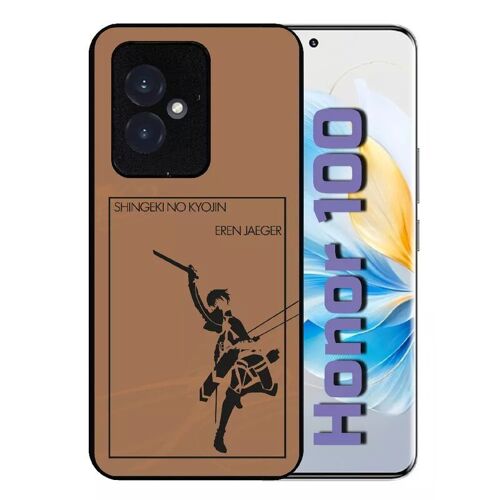 Coque Pour Honor 100 - Shingeki No Kyojin Eren Jazeger - Silicone - Noir