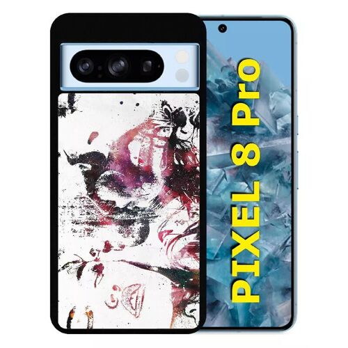 Coque Pour Pixel 8 Pro - Creative Art Love Will Tear Us Apart - Silicone - Noir