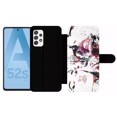 Etui À Rabat Pour Galaxy A52s 5g - Creative Art Love Will Tear Us Apart - Simili-Cuir - Noir