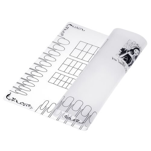 Nail Art Manucure Silicone Mat Pliable Lavable Doux Table Couverture Pad 