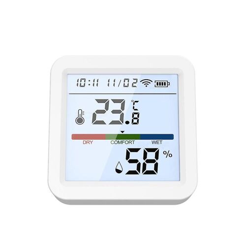 Wifi Bt Dual-mode Température Testeur d'humidité Lcd Rétroéclairage Affichage