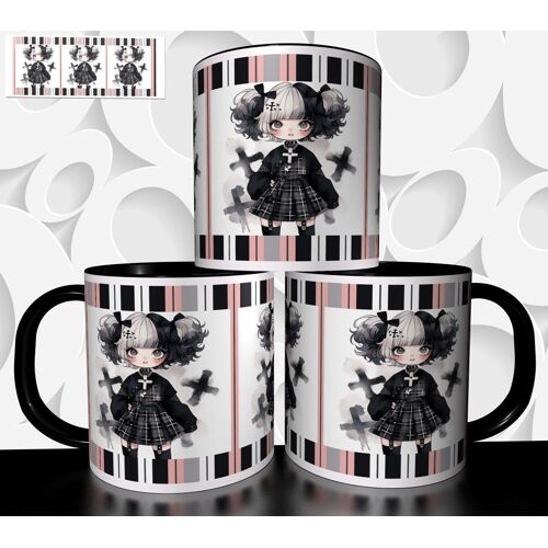 Mug Tasse À Café - Chibi Kawaii Fille Gothique 1959