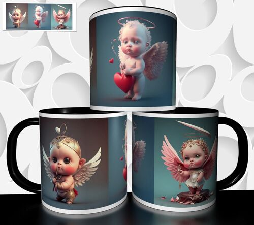 Mug Tasse À Café - Chibi Ange Cupidon Amour Love Cadeau Mariage St Valentin 1923