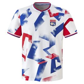Maillot De Football Olympique Lyonnais T-Shirt Training Fusin Blc Hom Blanc L