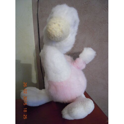 Peluche Canard Rose Et Blanc