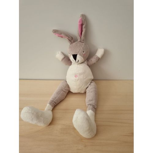 Doudou Lapin Blanc Gris Ikéa