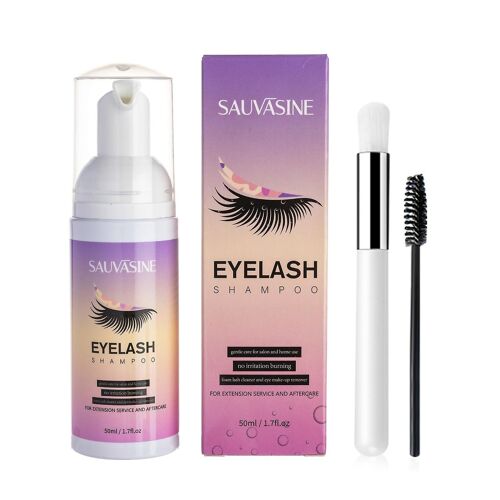 50ml Shampooing Cils Extension Nettoyant Brosse Mousse Nettoyant Pour Cils